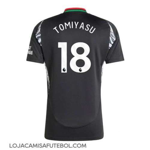 Camisa de Futebol Arsenal Takehiro Tomiyasu #18 Equipamento Secundário 2024-25 Manga Curta